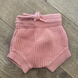 Pink crochet shorts